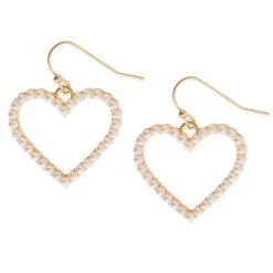 Boogzel Apparel Accessories Forbidden Hearts Pearl Hoops