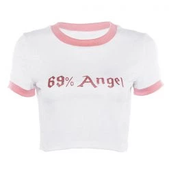Boogzel Apparel 69% Angel Crop Tee