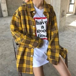 Boogzel Apparel 90s & VINTAGE 90s Kids Shirt In Plaid Check