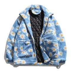 Boogzel Apparel Daisy Fuzzy Jacket GRUNGE CLOTHES