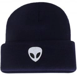 Boogzel Apparel Alien Embroidered Beanie Accessories