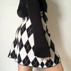 Boogzel Apparel Argyle Print Mini Skirt 6 Boogzel Apparel Argyle Print Mini Skirt