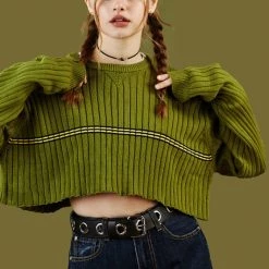 Boogzel Apparel Avocado Green Jumper