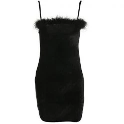 Boogzel Apparel Babe Furry Dress Y2K OUTFITS