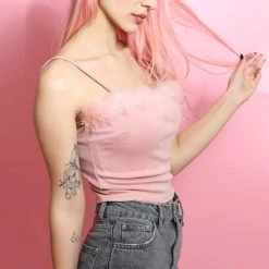 Boogzel Apparel Babe Furry Top Y2K OUTFITS