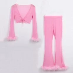 Boogzel Apparel Babe Furry Top & Trouser Co-Ord