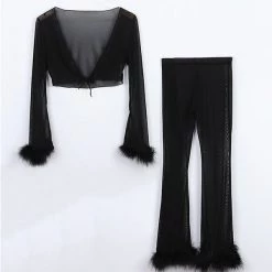 Boogzel Apparel Babe Furry Top & Trouser Co-Ord