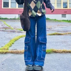 Boogzel Apparel Baggy Pocket Mom Jeans