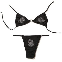 Boogzel Apparel Ca$h Only Bra Set