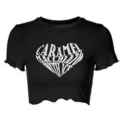 Boogzel Apparel Y2K OUTFITS Caramel Macchiato Crop Top