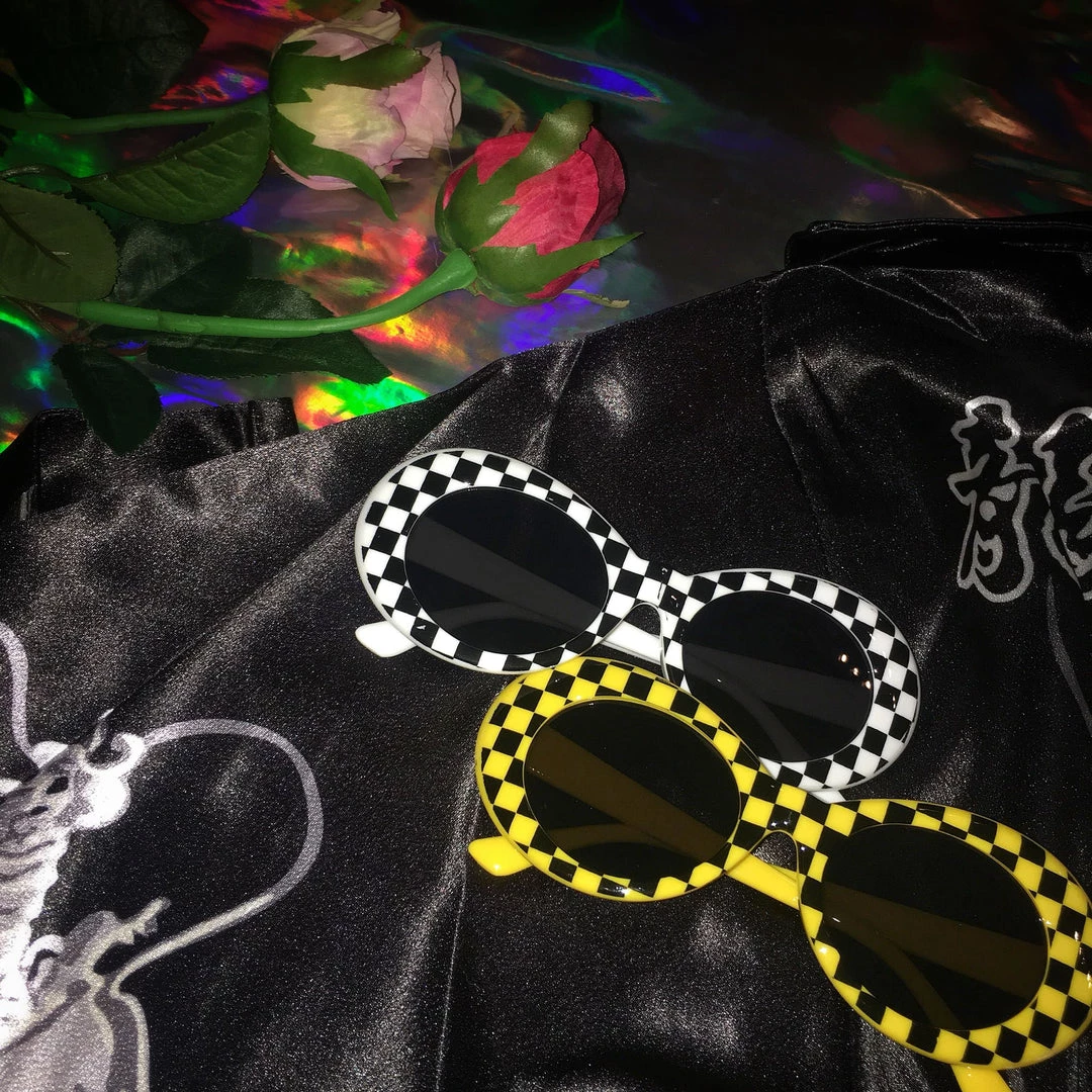 Boogzel Apparel Checkered Cobain Sunglasses 3 Boogzel Apparel Checkered Cobain Sunglasses