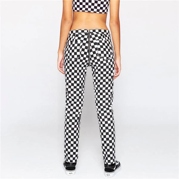Boogzel Apparel Checkered Full Zip Pants CHECKER AESTHETIC 4 Boogzel Apparel Checkered Full Zip Pants CHECKER AESTHETIC
