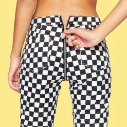 Boogzel Apparel Checkered Full Zip Pants CHECKER AESTHETIC 9 Boogzel Apparel Checkered Full Zip Pants CHECKER AESTHETIC
