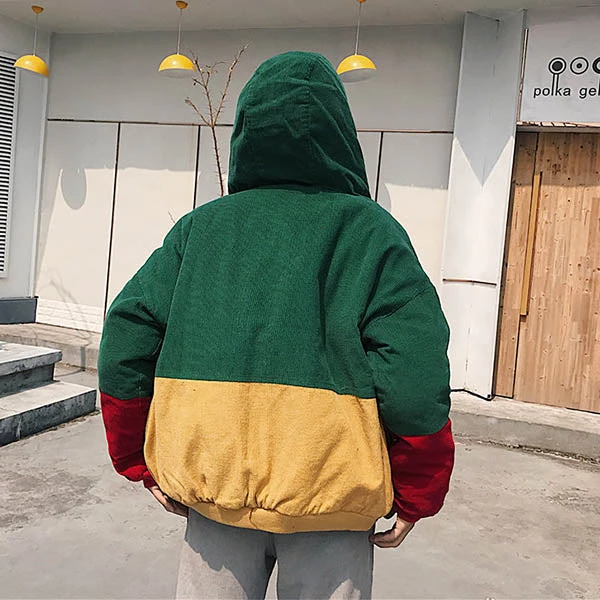 Boogzel Apparel 90s Kids Corduroy Hooded Jacket GRUNGE CLOTHES