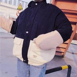 Boogzel Apparel 90s Kids Corduroy Hooded Jacket GRUNGE CLOTHES