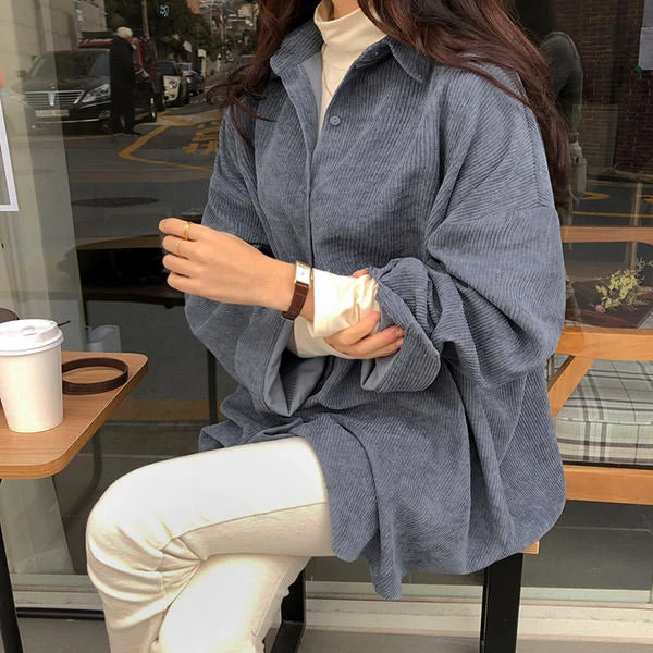 Boogzel Apparel Cozy Up Cord Shirt SOFT GIRL OUTFITS 3 Boogzel Apparel Cozy Up Cord Shirt SOFT GIRL OUTFITS