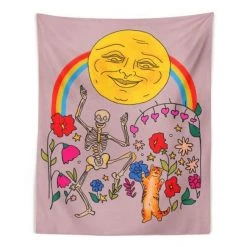 Boogzel Apparel Home Decor Dancing Cats Wall Tapestry