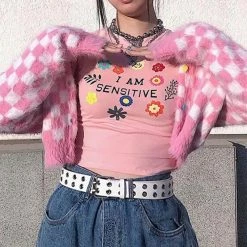 Boogzel Apparel Daydream Checkered Cardigan