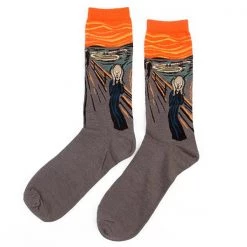 Boogzel Apparel The Scream Munch Socks COTTAGECORE / ARTSY