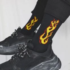 Boogzel Apparel Accessories Flames Socks