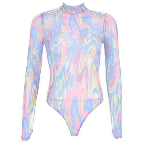 Boogzel Apparel Clothing Gasoline Rainbow Bodysuit 1 Boogzel Apparel Clothing Gasoline Rainbow Bodysuit