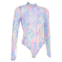 Boogzel Apparel Clothing Gasoline Rainbow Bodysuit