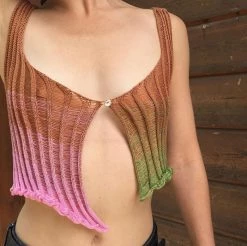 Boogzel Apparel Gradient Crochet Top FAIRYCORE