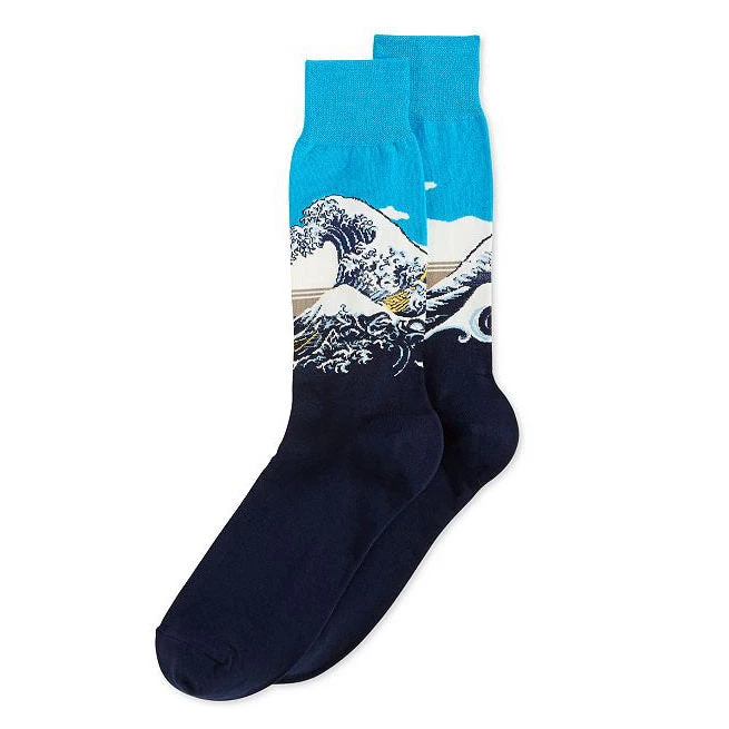 Boogzel Apparel COTTAGECORE / ARTSY Great Wave Off Kanagawa Socks 2 Boogzel Apparel COTTAGECORE / ARTSY Great Wave Off Kanagawa Socks