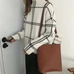 Boogzel Apparel Grid Lounge Sweater Clothing