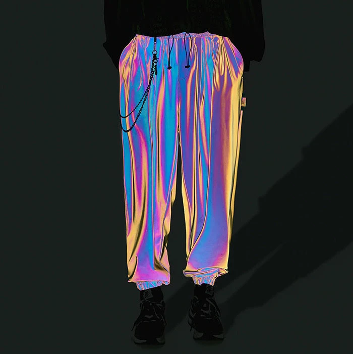 Boogzel Apparel Reflective Wide Pants 5 Boogzel Apparel Reflective Wide Pants