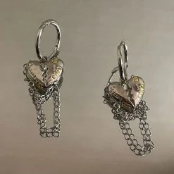 Boogzel Apparel 2.0 Heart Lock Earrings