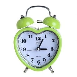 Boogzel Apparel Heart Twin Bell Alarm Clock