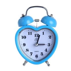 Boogzel Apparel Heart Twin Bell Alarm Clock
