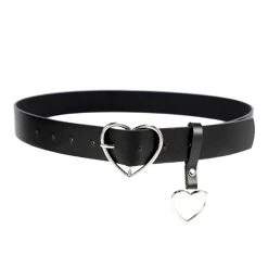 Boogzel Apparel GRUNGE CLOTHES Heart Buckle Belt