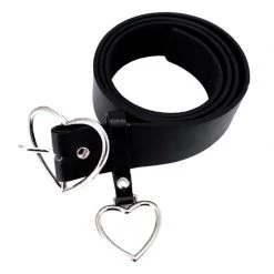 Boogzel Apparel GRUNGE CLOTHES Heart Buckle Belt
