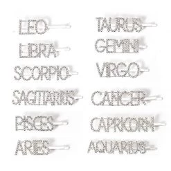 Boogzel Apparel Y2K OUTFITS Horoscopez Rhinestone Hair Pins