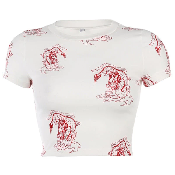 Boogzel Apparel Japanese Dragon Ribbed Top Clothing 1 Boogzel Apparel Japanese Dragon Ribbed Top Clothing