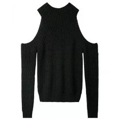 Boogzel Apparel Knit Off Shoulder Sweater Clothing
