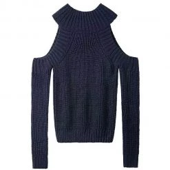 Boogzel Apparel Knit Off Shoulder Sweater Clothing