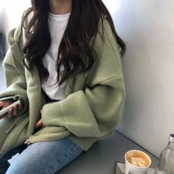 Boogzel Apparel AESTHETIC CLOTHES Lounge Knitted Hoodie