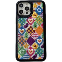 Boogzel Apparel Indie Aesthetic Embroidery IPhone Case