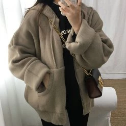 Boogzel Apparel AESTHETIC CLOTHES Lounge Knitted Hoodie