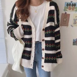 Boogzel Apparel SOFT GIRL OUTFITS In The Garden Floral Cardigan