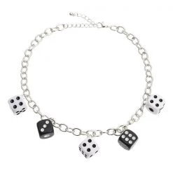 Boogzel Apparel Lucky Roll Dice Necklace GRUNGE CLOTHES