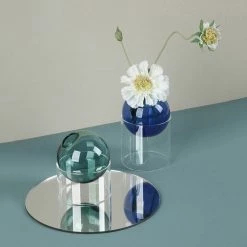 Boogzel Apparel Mini Spherical Glass Vase Home Decor