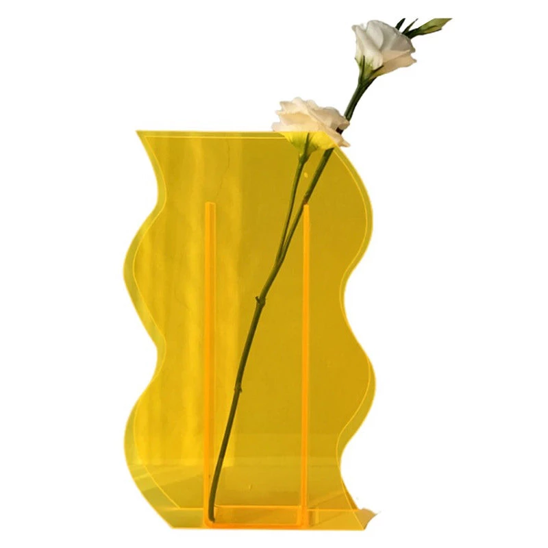 Boogzel Apparel Home Decor Modern Abstract Acrylic Vase 2 Boogzel Apparel Home Decor Modern Abstract Acrylic Vase