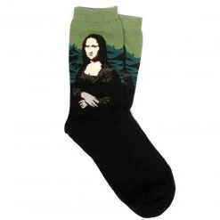 Boogzel Apparel COTTAGECORE / ARTSY Mona Lisa Da Vinci Socks