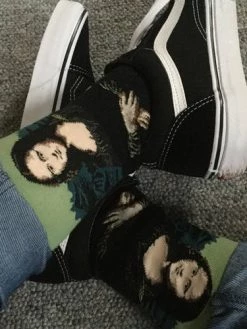 Boogzel Apparel COTTAGECORE / ARTSY Mona Lisa Da Vinci Socks