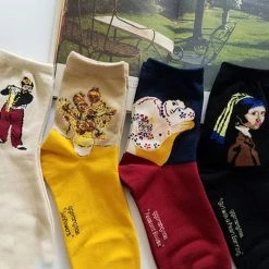 Boogzel Apparel COTTAGECORE / ARTSY Museum Collection 4 Pack Socks