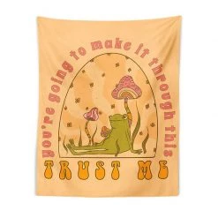 Boogzel Apparel Trust Me Frog Wall Tapestry Home Decor